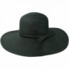 Black Flat Brim Sun Hat - CP1130UHV6F