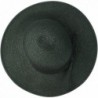 Black Flat Brim Sun Hat in Women's Sun Hats