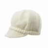 College Casual Knit Cap - White - C211GVYTZ5H