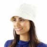 College Casual Knit Cap White