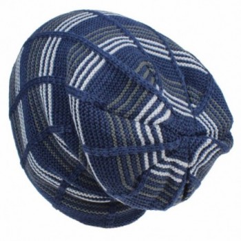 JAKY Global Beanie Stripe Navy in Men's Skullies & Beanies