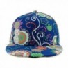 Nanxson(TM) Unisex Flat-brimmed Hip-hop Baseball Hat with Printed Flower MZW0010 - CC11Q71Q8YZ