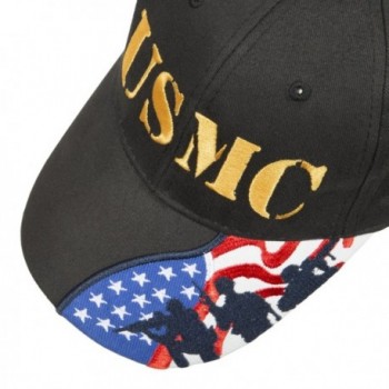 US Marines Corps embroidered cap Few Proud Military USA Insignia Adjustable Baseball Caps Hat - Usmc Black - CE187DY84CA