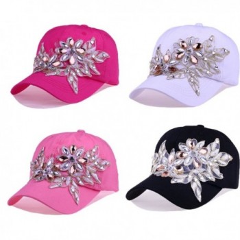 CRUOXIBB Womens Rhinestone Baseball Fashion