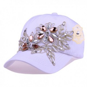 CRUOXIBB Womens Rhinestone Baseball Fashion in Women's Baseball Caps