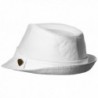 City Hunter Pmt110 Cotton Fedora White S