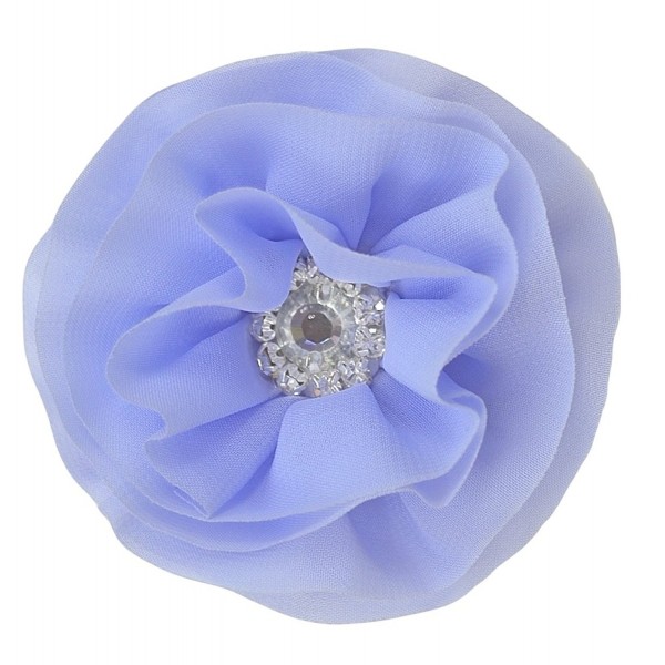 Funny Girl Designs Michaela Collection Chiffon Flower Hair Clip - Periwinkle - C711I728W23