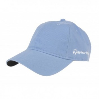 Taylormade Womens Front Hit 100% Cotton Twill Relaxed Cap - Light Blue - CB12DVM0AD1