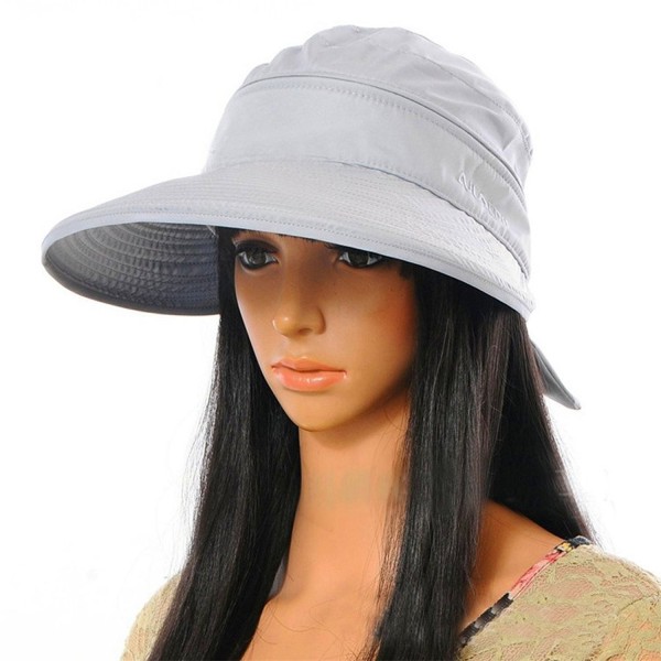 Kafeimali Baseball Caps Woman Bowknot Summer Dual Purpose Hats - Gray - CH11ZYCBHGR