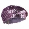 Sequin Knitted Beret Lilac OSFM