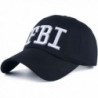 AKIZON FBI Hat Women Baseball Hats Gorras Trucker Cap Embroidered FBI For Men Navy Blue - Black - CZ189IRTKL5