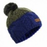 OMECHY Winter Warm Hat Womens Visor Knit Beanie Ski Cap - Blue - CO186YNATO8