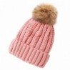 HUAMULAN Women Knitted Beanie Hat Winter Thick Ski Caps Dual Layered - Pink(ht012) - CS1862E5OOM