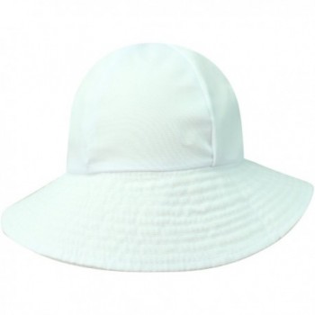 Luxury Divas Reversible Rain Or Sun Style Bucket Hat - White - CY113RSDN3Z