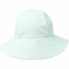 Luxury Divas Reversible Rain Or Sun Style Bucket Hat - White - CY113RSDN3Z