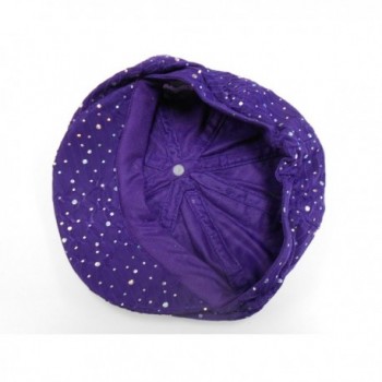 Glitter Newsboy Purple more same in Women's Newsboy Caps