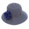 Tomily Women Summer Sun Hat Caps with Flower Outdoor UPF 50+ Beach hat - Black - CR17YHKA894