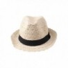 Dantiya Women's Cotton Foldable UV Protection Beach Sun Hat - Beige - CC124C2JNR9