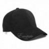 Black Suede Leather Adjustable Baseball Cap Hat Made in USA (One Size) - CY122DGDYXF