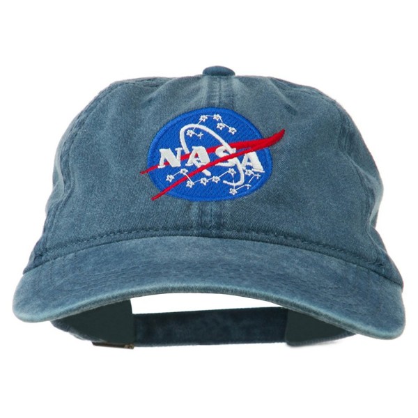 NASA Insignia Embroidered Pigment Dyed Cap - Navy - CQ11QLM7F51