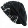THE HAT DEPOT Women's Slouchy Handmade Fleece Lined Warm Baggy Knit Beanie Hat - Black - CT126IASJSV