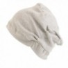 CHARM Casualbox | Womens Organic Made in Japan Night Cap Sleep Beanie indoor Hat - Cream - CW117VQLKGV