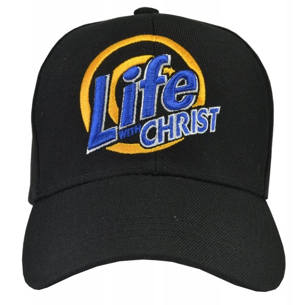 God Hat - Jesus Christ Hat - Religious Caps - Embroidered Hats (10+ Styles & Colors) - Life with Christ Hat Black - CD11I9A0789