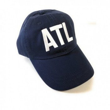 Mary's Monograms/Adams ATL Airport Code Baseball Hat - Navy Blue - CM189RZY6UW