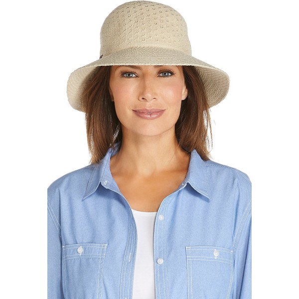 Coolibar UPF 50+ Women's Marina Sun Hat - Sun Protective - Natural - CA116196YPL