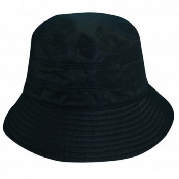 Scala Classico Women's Waterproof 3 Inch Brim Lined Rain Hat - Black - CH111X5GOKN