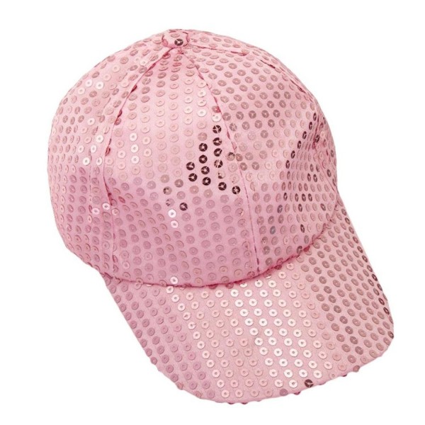 Hatop Sequin Adjustable Super Cool Sport Outdoor Cloth Baseball Cap (Pink) - CB12DAFPN3V