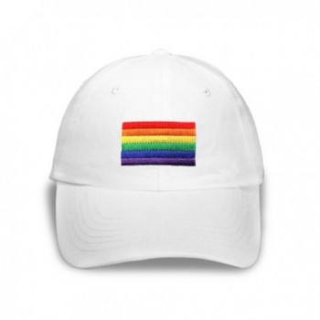 Rectangle Rainbow Hat In White in a Bag (1 Hat - Retail) - C311C4ZU3HL