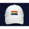 Rectangle Rainbow Hat White Bag