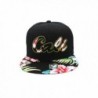 Embroidered Cotton Snapback Floral Pattern in Men's Baseball Caps