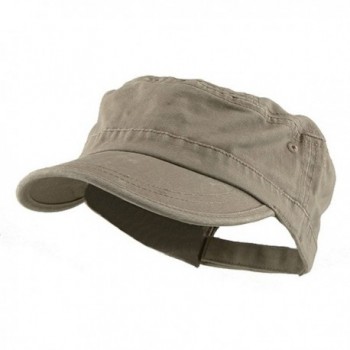 MG Enzyme Washed Cotton Twill Cap - Khaki - C1111GHY7JD