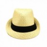 Premium Classic Natural Fedora Straw