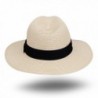 JOOWEN Women Panama Fedora Natural in Women's Fedoras