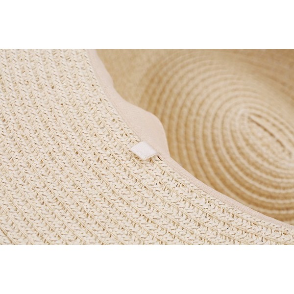 Women and Mens Panama Hat Classic Fedora Straw Sun Hat - Natural ...