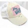 Seashell Stone Embroidery Patch Trucker