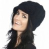 Simplicity Womens Knitted Newsboy 1128_Black in Women's Skullies & Beanies