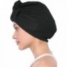 Ababalaya Elegant Strench Pleated Leopard in Women's Skullies & Beanies