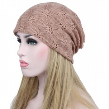 Highpot Women Winter Lace Beanie Hat Chemo Cancer Alopecia Turban Cap - Pink - C81880N6W6Q